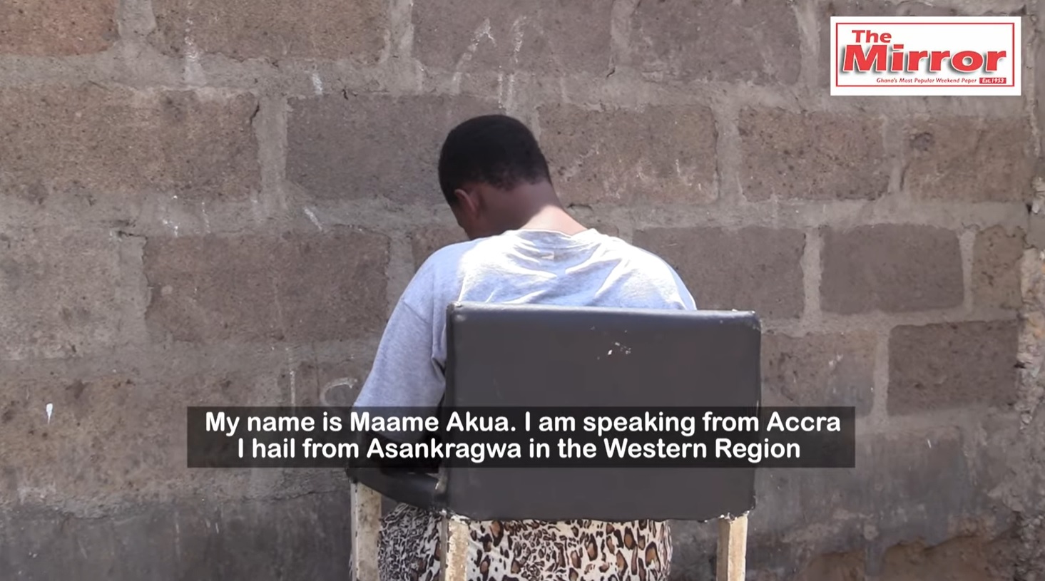 Maame Akua’s home at night. She wakes up at dawn and leaves the area before daylight because it is illegal to be there. Maame Akua’s home at night. She wakes up at dawn and leaves the area before daylight because it is illegal to be there.