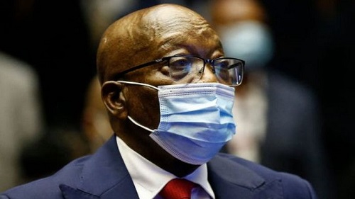 Jacob Zuma stepped down from the presidency in February 2018 South Africa's top court sentences ex-President Jacob Zuma