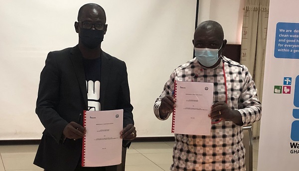 CEO of Olympics, Mr Ato Coleman and Mr George Cobinna Yorke at the ceremony