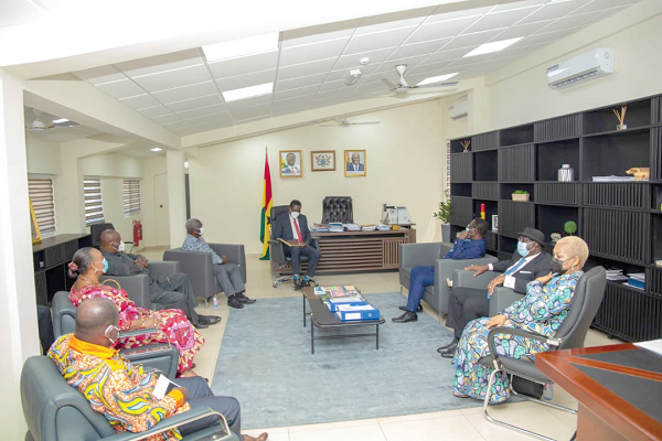 Dr Yaw Osei Adutwum (middle), Minister of Education, holding discussions with some former education ministers in Accra Dr Yaw Osei Adutwum (middle), Minister of Education, holding discussions with some former education ministers in Accra