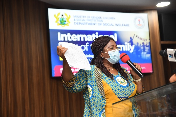 Dr Mrs Asare, speaking at the function Dr Mrs Asare, speaking at the function