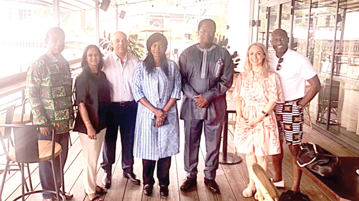 Dr Joseph Agoe (3rd right), Ghana’s High Commissioner to Australia, with Dr Jessica Gallagher (4th right), the Pro Vice-Chancellor for Global Engagements and Entrepreneurship at the University of Queensland, and other officials of the university Dr Joseph Agoe (3rd right), Ghana’s High Commissioner to Australia, with Dr Jessica Gallagher (4th right), the Pro Vice-Chancellor for Global Engagements and Entrepreneurship at the University of Queensland, and other officials of the university