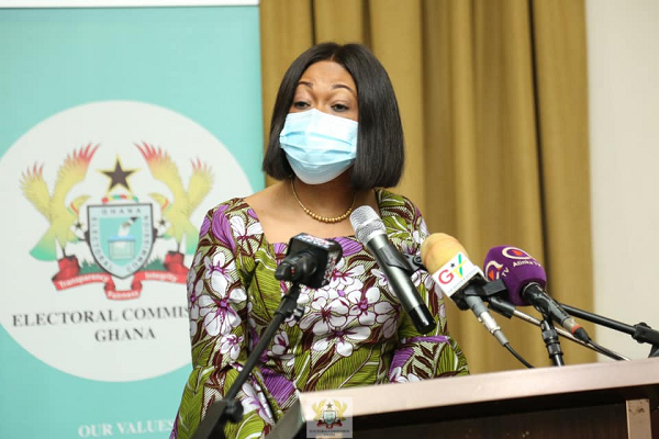 Chairperson of the Electoral Commission, Mrs Jean Mensah Chairperson of the Electoral Commission, Mrs Jean Mensah