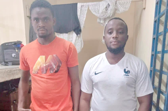 Nathaniel Ekow Anderson (right) and Patrick Semadebe Nathaniel Ekow Anderson (right) and Patrick Semadebe