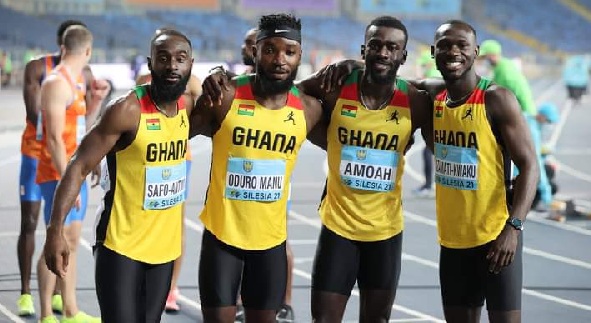 Ghana's 4x100 metres men's relay team Ghana's 4x100 men's relay team