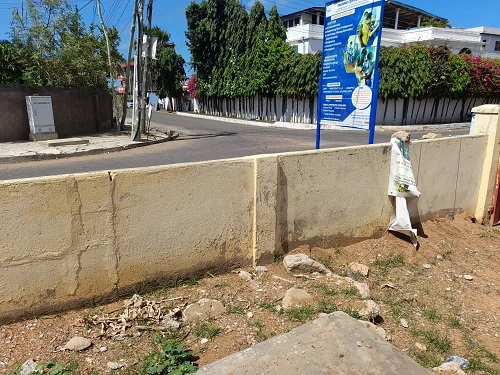 The fence wall which needs to be raised Raise fence wall to beef up security, Junior Girls Correctional Centre appeals
