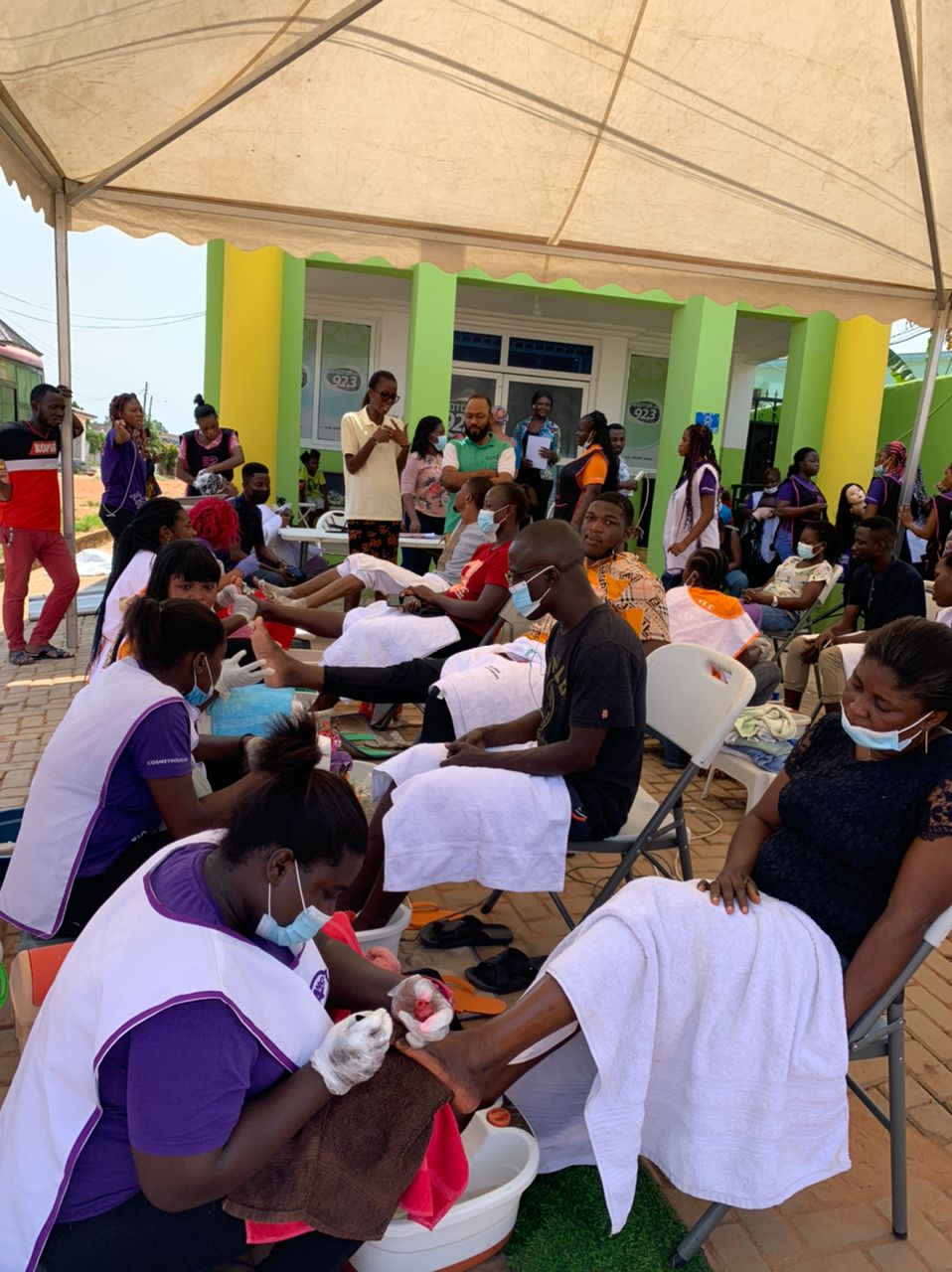 One of the sessions at the Ahotor FM/Abrantie College collaborative event