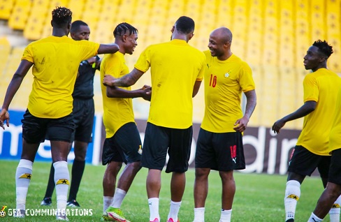 Black Stars players at this mornings training session 24 Black Stars players off to SA to engage Ethiopia