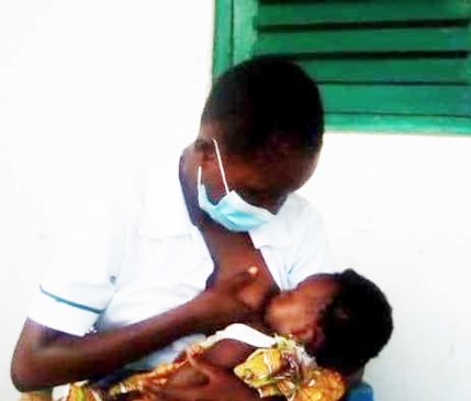 She is allowed to breastfeed the baby when the need arises She is allowed to breastfeed the baby when the need arises