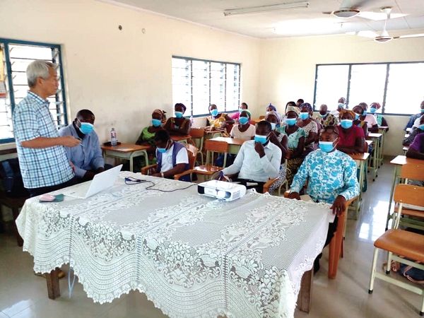 The Project Manager of the KOICA RVC project, Dr SangYeol Kim, addressing the participants