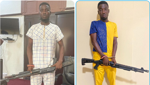 The suspect, Nii Ponponsuo See the gun-toting social media video which caused the arrest of a man