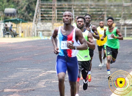 Some athletes competing in the 1500m race at the El-Wak Stadium GAF win Armed Forces athletics meet