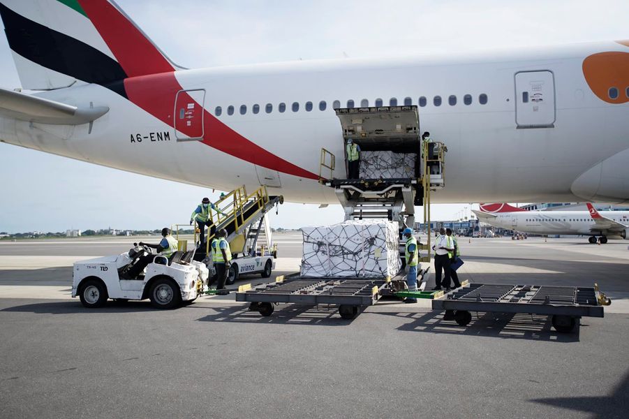 Pfizer #COVID-19 vaccines arrive in Ghana