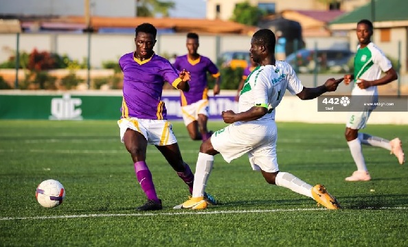 A scene from the Tema Youth and Bofoakwa match A scene from the Tema Youth and Bofoakwa match