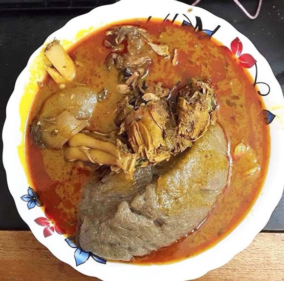 Kokonte is enjoyed with palm nut soup Kokonte is enjoyed with palm nut soup