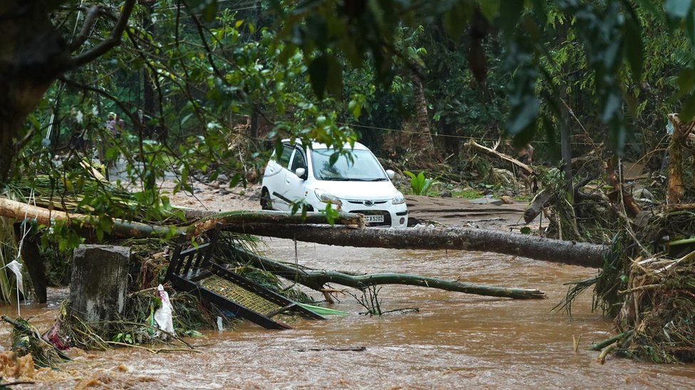 Sections of some roads were washed away. IMAGE by GETTY IMAGES Sections of some roads were washed away. IMAGE by GETTY IMAGES