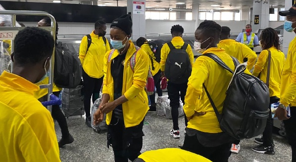 Players of the Black Queens arriving in Nigeria Players of the Black Queens arriving in Nigeria