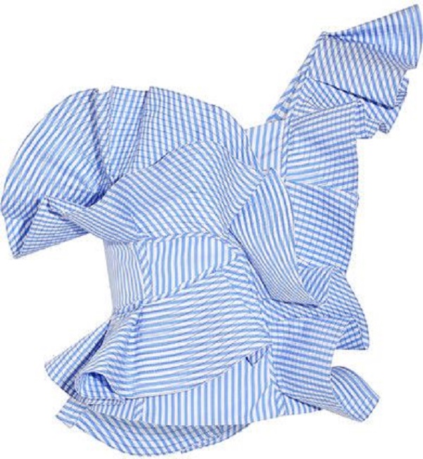 Blue, white pinstripe in vogue