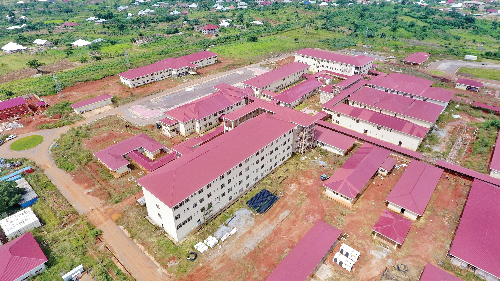 An aerial view of the 500-bed Military Hospital at Afari in Kumasi An aerial view of the 500-bed Military Hospital at Afari in Kumasi