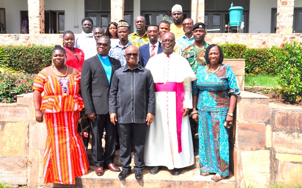 Dr Archibald Letsa (middle, front) and Bishop Fianu (2nd from right, front) with members of the Regional Peace Council Dr Archibald Letsa (middle, front) and Bishop Fianu (2nd from right, front) with members of the Regional Peace Council