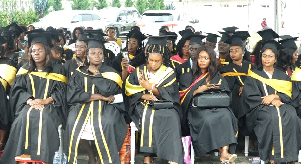 A section of the graduands A section of the graduands