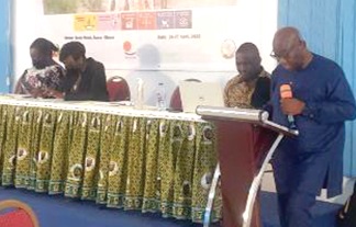 Joshua Ansah (right), Deputy Secretary-General of the TUC, addressing the participants Joshua Ansah (right), Deputy Secretary-General of the TUC, addressing the participants