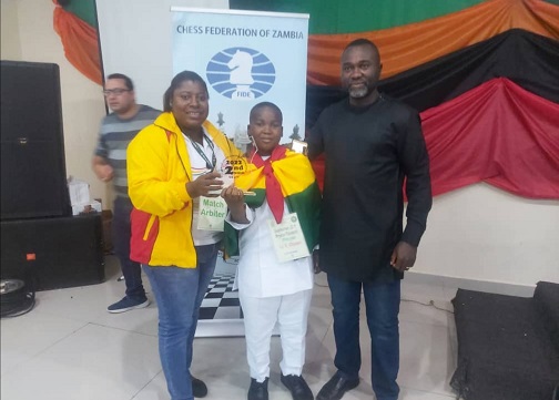 Jeshurun Obiri Yeboah Pryce-Tandoh (middle) with Rev. R. A. Tandoh (right), the acting Director, West Africa Chess Academy and Madam Christiana Ashley, Vice-President, Ghana Chess Association. Chess: Pryce-Tandoh soars in Lusaka