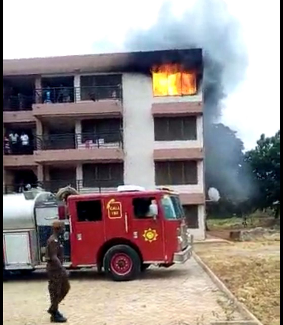 Roman Ridge: Fire destroys prison officer's flat Roman Ridge: Fire destroys prison officer's flat