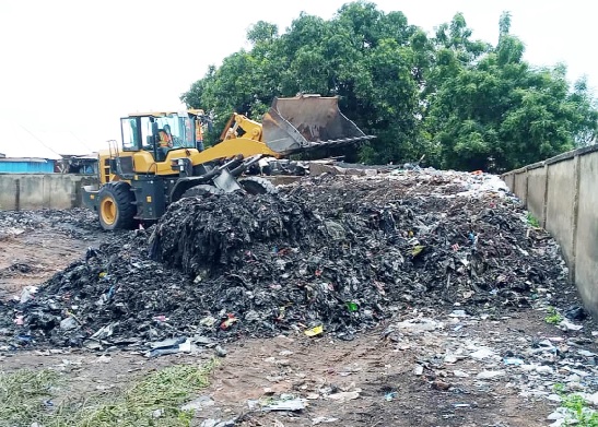 One of the refuse dump sites being cleared One of the refuse dump sites being cleared