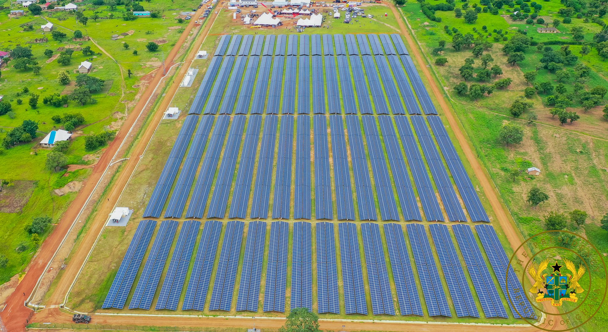 President commissions solar power project in Kaleo