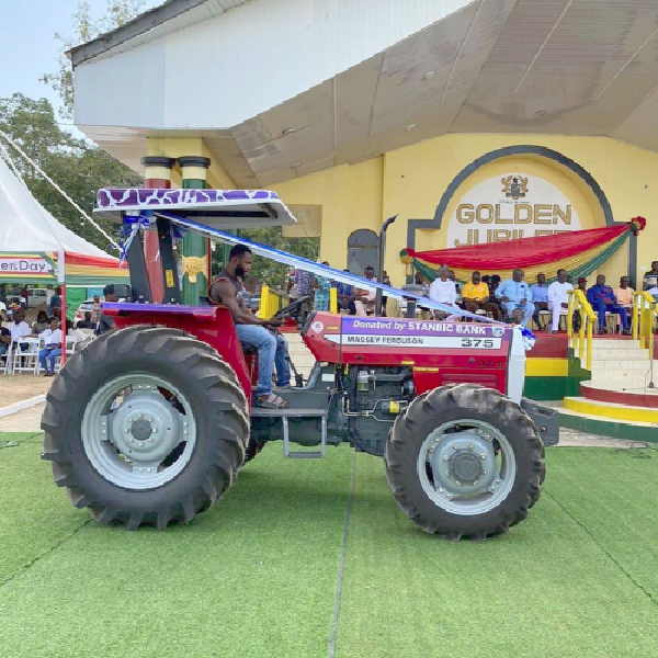 Stanbic Bank Ghana upgraded its support to the National Farmers’ Day with the donation of a tractor Stanbic Bank supports National Farmers’ Day celebration with tractor