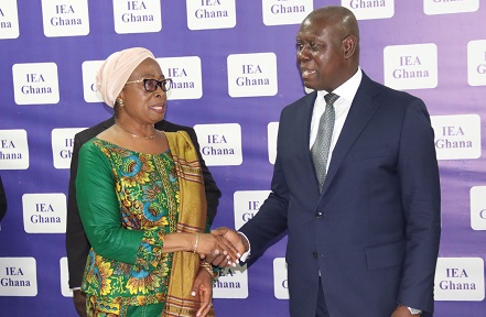 Justice Sophia Akuffo (left), a former Chief Justice interacting with Justice Kwasi Anin-Yeboah (right), the Chief Justice, during the seminar in Accra. Picture: ELVIS NII NOI DOWUONA Justice Sophia Akuffo (left), a former Chief Justice interacting with Justice Kwasi Anin-Yeboah (right), the Chief Justice, during the seminar in Accra. Picture: ELVIS NII NOI DOWUONA