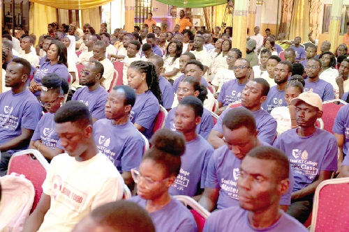 Some beneficiaries at the graduation ceremony 