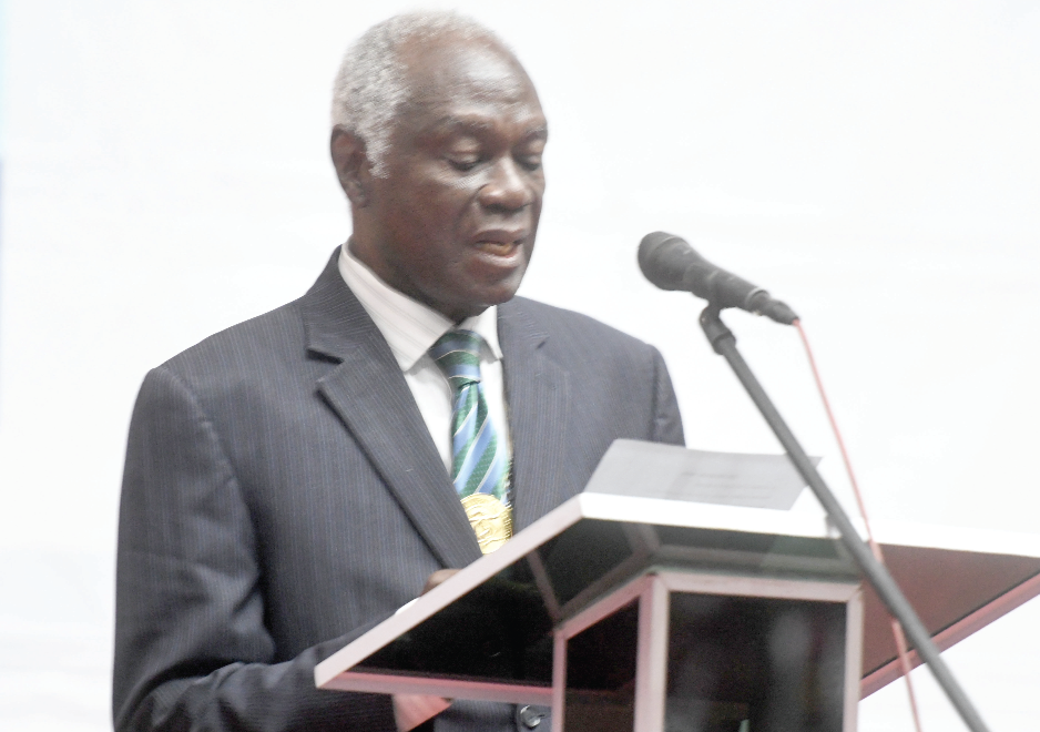 Prof. Paul Kwame Nyame, Chairman, Governing Board of the Medical and Dental Council, administering the hippocratic oath to the newly qualified medical doctors Prof. Paul Kwame Nyame, Chairman, Governing Board of the Medical and Dental Council, administering the hippocratic oath to the newly qualified medical doctors