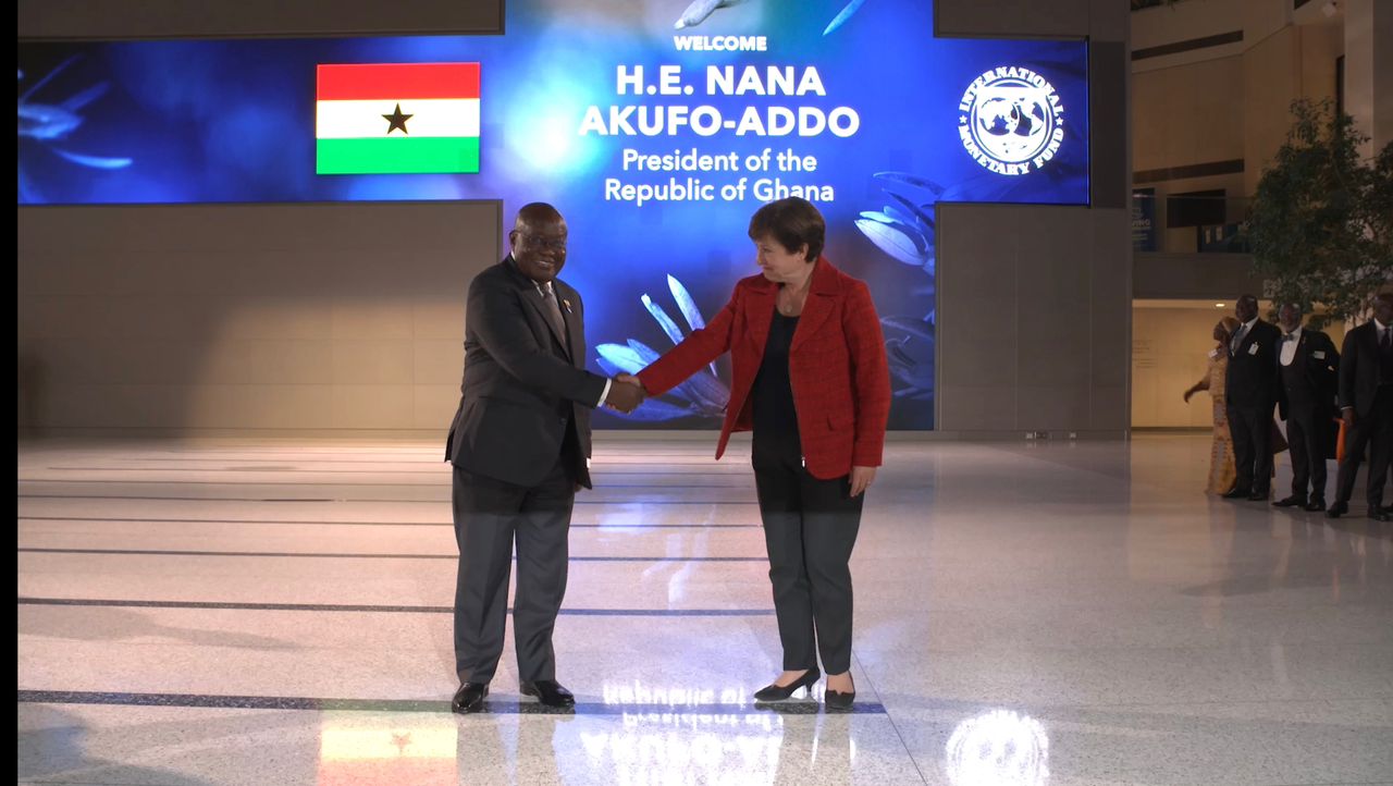 When President Akufo-Addo met IMF boss after Ghana reached staff-level agreement for IMF support [VIDEO]