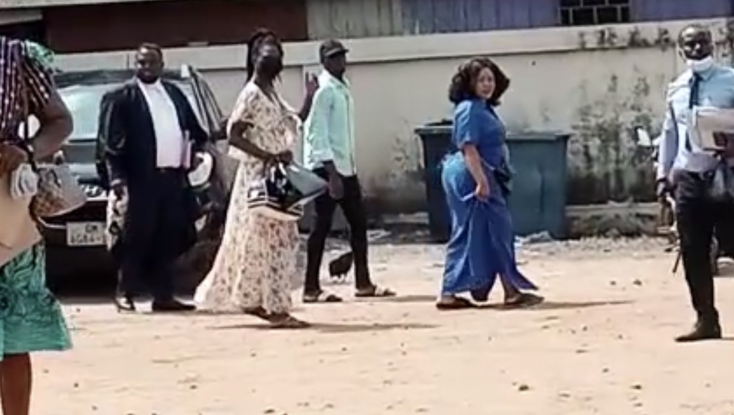 Contemnor Afia Schwarzenegger shows up in court