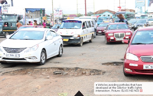 Danger at Odorkor traffic lights intersection