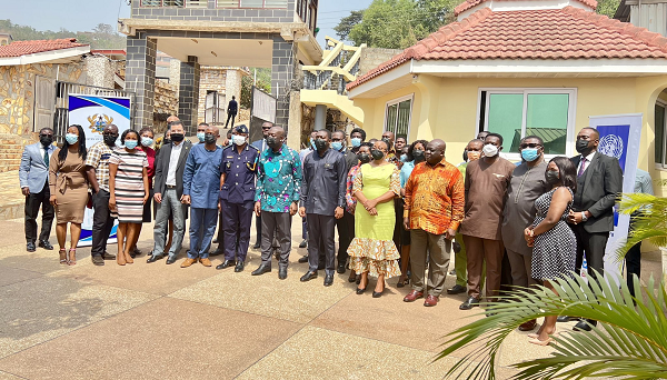 The media practitioners in a group photo with the dignitaries from the institutions that organised the event, including the Minister of Information, Kojo Oppong Nkrumah and the Deputy Minister for Trade and Industry, Herbert Krapa The media practitioners in a group photo with the dignitaries from the institutions that organised the event, including the Minister of Information, Kojo Oppong Nkrumah and the Deputy Minister for Trade and Industry, Herbert Krapa