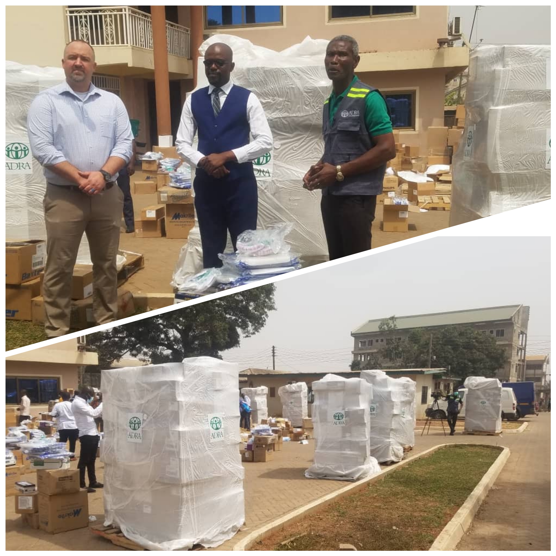 ADRA presents PPE to Adventist health service