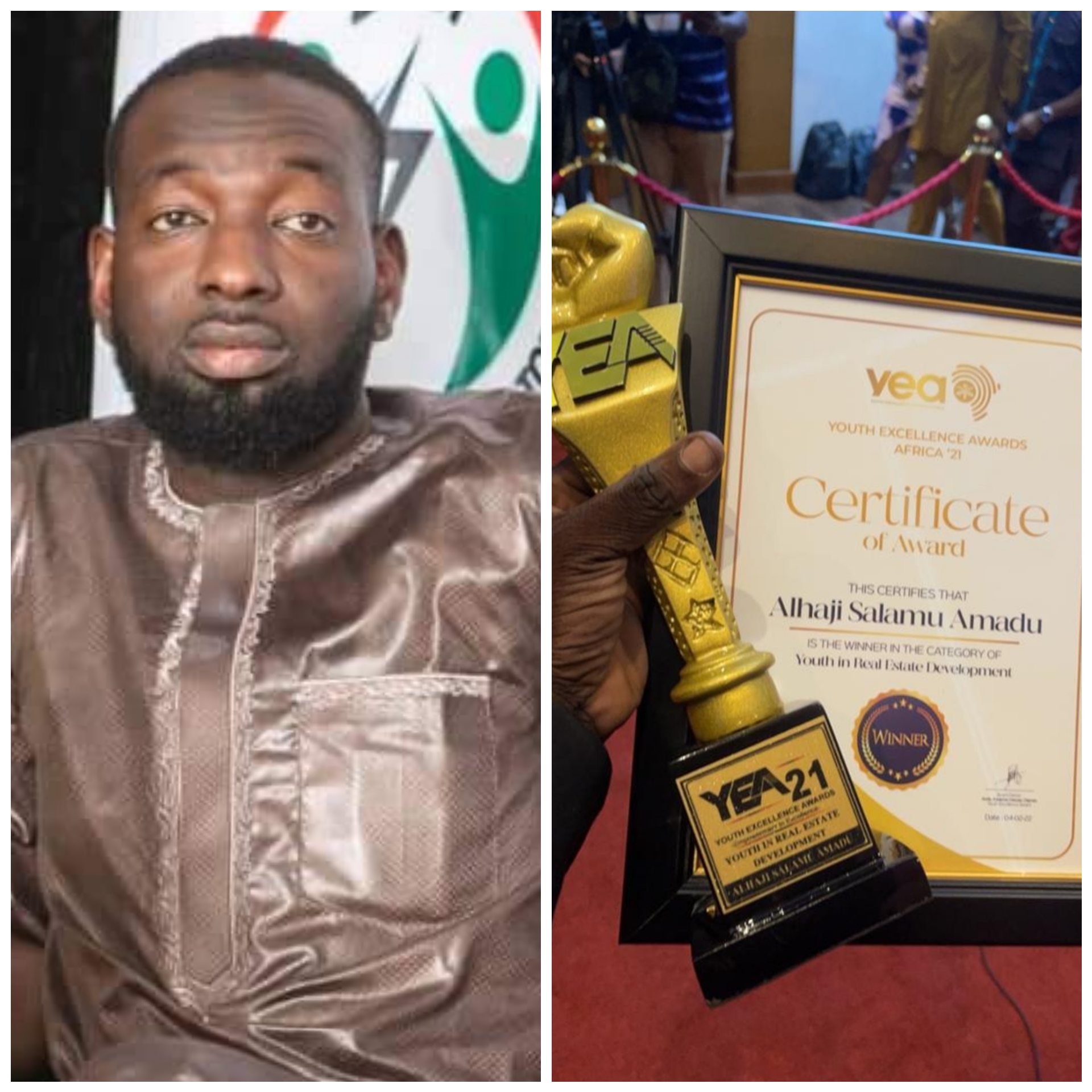 Alhaji Salamu Amadu Afro-Arab CEO named Best Youth in Real Estate Dev't