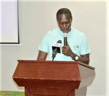Mr Makafui Awuku, Chief Executive Officer of the foundation, addressing the participants Mr Makafui Awuku, Chief Executive Officer of the foundation, addressing the participants