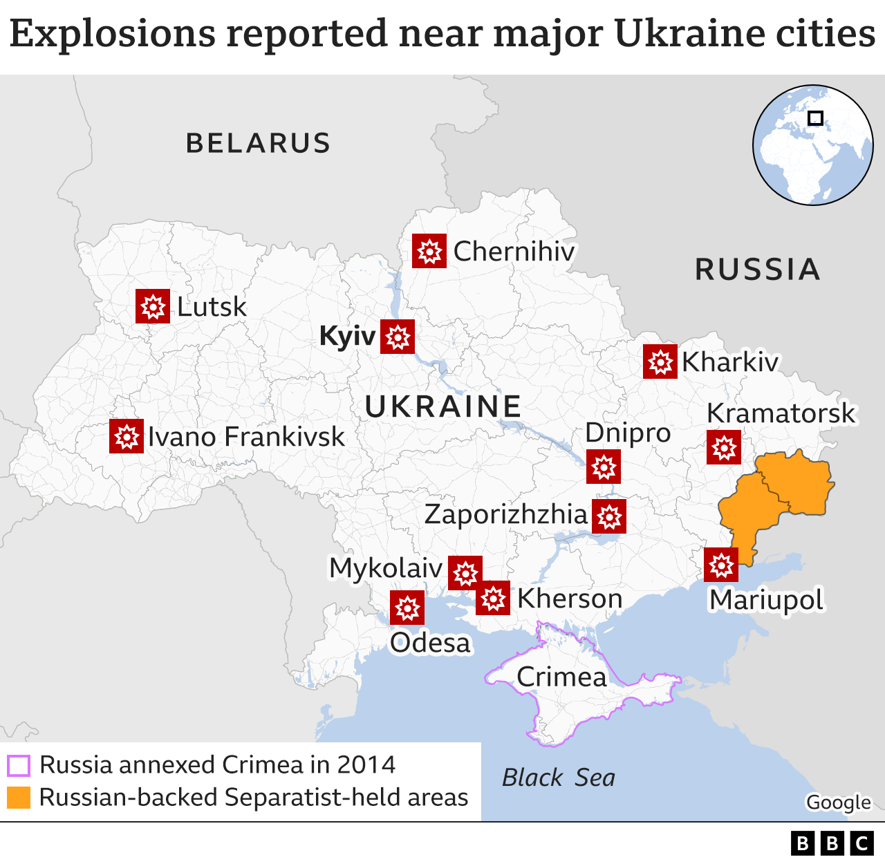 Ukraine under full scale Russian attack Ukraine under full scale Russian attack