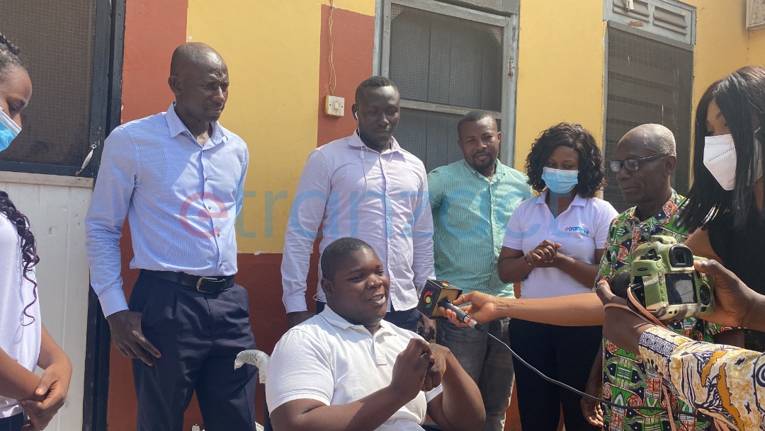 eTranzact supports physically challenged man eTranzact supports physically challenged man