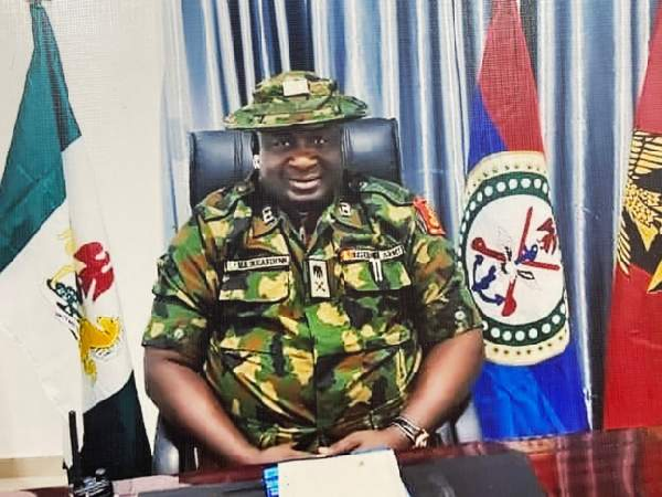Authorities say six guns and a swagger stick were found at Mr Oluwasegun's homea Authorities say six guns and a swagger stick were found at Mr Oluwasegun's homea