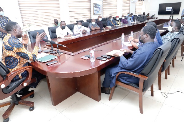 Dr Yaw Osei Adutwum (left), Minister of Education, addressing the NGOs and CSOs in Accra. Picture: SAMUEL TEI ADANO Dr Yaw Osei Adutwum (left), Minister of Education, addressing the NGOs and CSOs in Accra. Picture: SAMUEL TEI ADANO