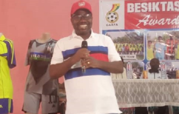 Mr Kwesi Nyantakyi speaking at the event Mr Kwesi Nyantakyi speaking at the event