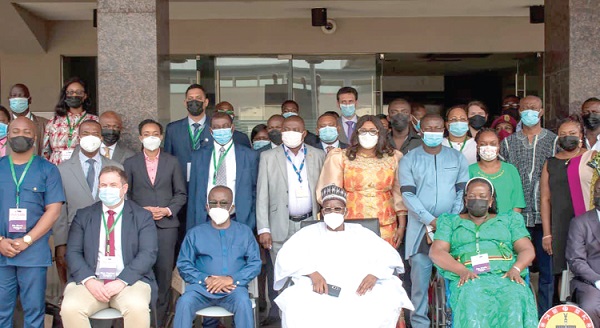 Mr Alban Bagbin (seated 2nd from right), Speaker of Parliament; Mr Albert Kan-Dapaah (seated 2nd from left), Minister of National Security, with some members of the Commonwealth Parliamentary Association after the opening ceremony Mr Alban Bagbin (seated 2nd from right), Speaker of Parliament; Mr Albert Kan-Dapaah (seated 2nd from left), Minister of National Security, with some members of the Commonwealth Parliamentary Association after the opening ceremony