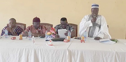 Alhaji Hammed Abubakar Yussuf (right), the Chief Executive of the Yendi Municipal Assembly, addressing the Ordinary Session of the assembly Alhaji Hammed Abubakar Yussuf (right), the Chief Executive of the Yendi Municipal Assembly, addressing the Ordinary Session of the assembly