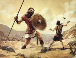 David became the new kid on the block after slaughtering Goliath. You killed only a Goliath, not ten thousands