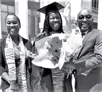 Chelsea Sarpong (middle) with Kingsley Agyemang, the Registrar of the Scholarships Secretariat, and Pearl Tetteh, the Head of Education at the Ghana High Commission, UK Chelsea Sarpong (middle) with Kingsley Agyemang, the Registrar of the Scholarships Secretariat, and Pearl Tetteh, the Head of Education at the Ghana High Commission, UK